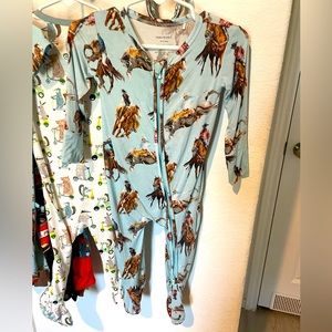 Posh peanut cowboy nash footie sleeper (9-12 M) GUC